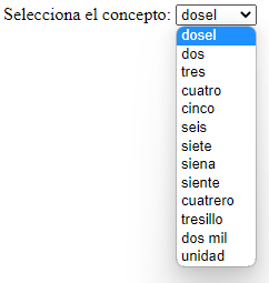AJAX: Carga de una lista con los datos del servidor