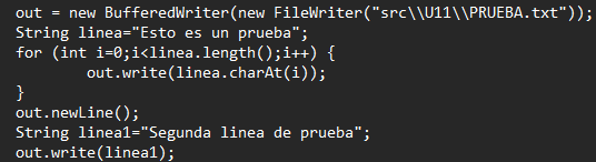 U11-07-Escritura de archivo de texto